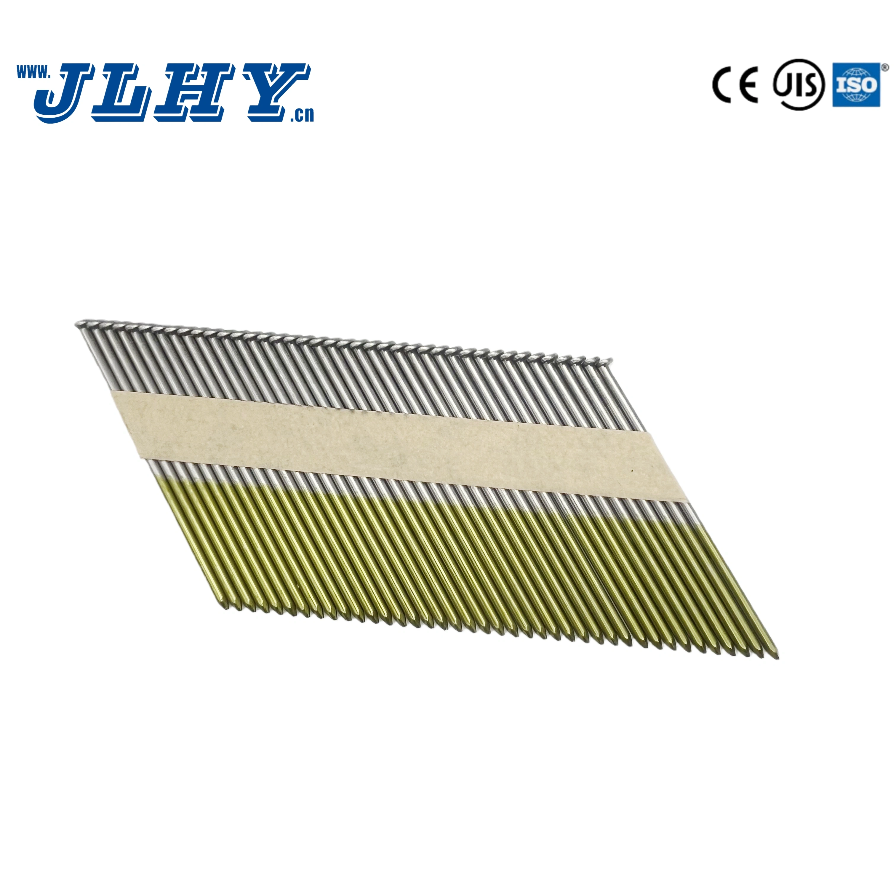 34-Degree Cold-Dip Galvanized Spiral Paper Strip Nails