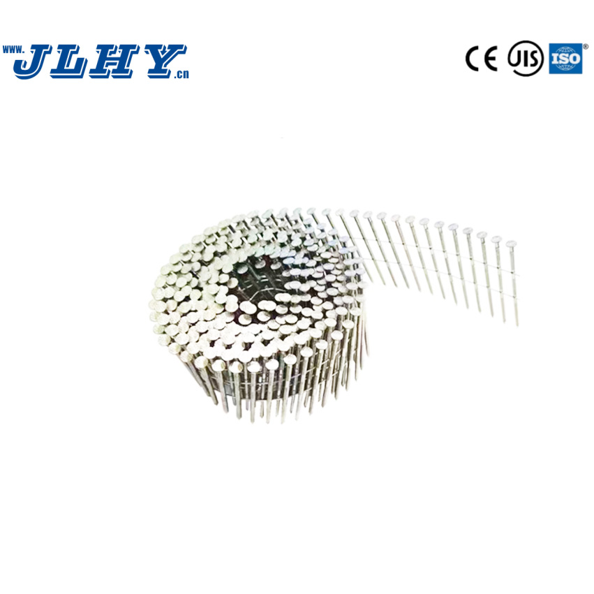 SS 304 Wire Coil Full Round Head Smooth-Shank Roofing Nails