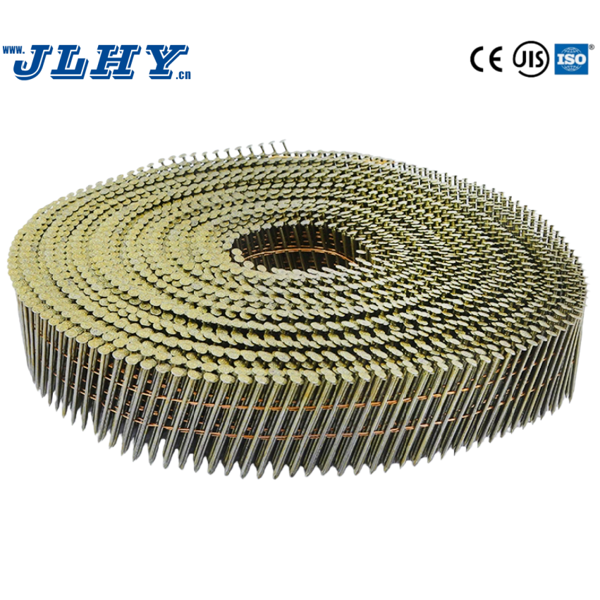 Smooth Shank Large Coil Wire Collated Nails